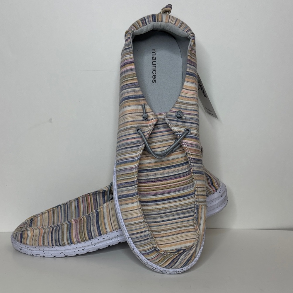 Maurices size 11 Multicolor Striped Slip-On Shoes